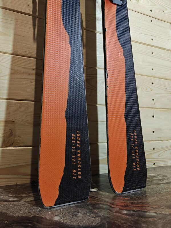 LYŽE STEINBOCK KLOSTERS ORANGE LIMITED EDITION --SWISS MADE-- 176CM 